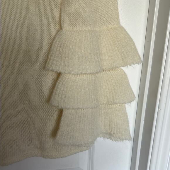 Gio & Gio Tiered Sleeve Bateau Neck Sweater, XL - Picture 3 of 7